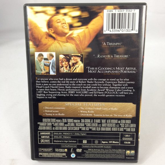 Radio - 2003 - Cuba Gooding Jr. - Rated PG - DVD - Used - Picture 2 of 3